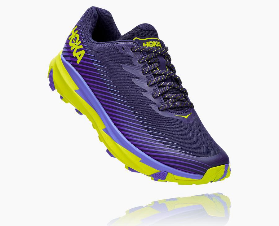 Hoka One One Torrent 2 Trailskor Herr - Blå/Gröna - EALKC-3749